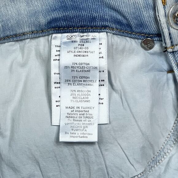 GOOD AMERICAN Good Waist Crossover Skinny Jeans Indigo018 - Picture 5 of 7